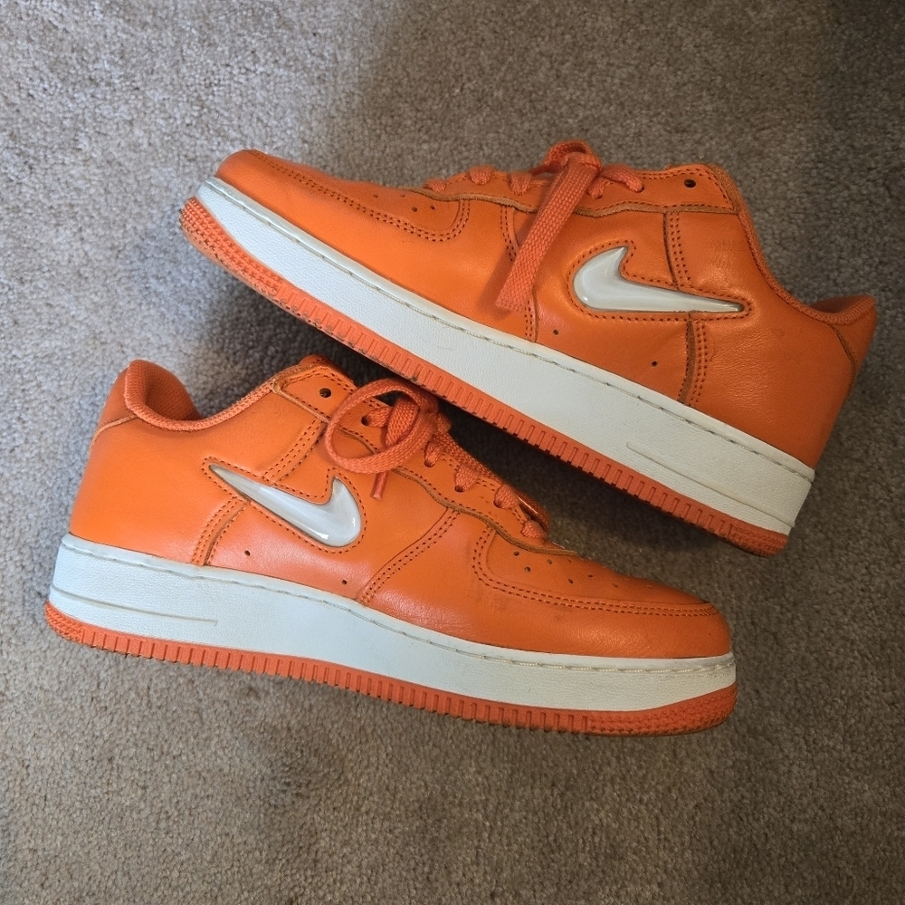 Nike Air, 40th Anniversary Edition, Air Force, Safety Orange & White, Mens 7